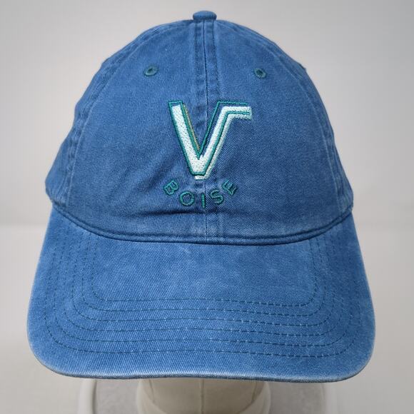 V Boise Slideback Baseball Hat Blue One Size Adjustable Embroidered Otto - Picture 2 of 10